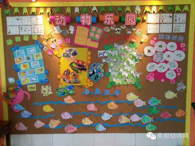 动物世界主题墙 点亮童心，启迪智慧——幼师必备创意设计方案